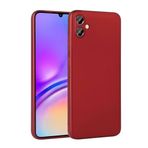 Coverzone Premier Galaxy A05 Uyumlu Silikon Kılıf - Soft ve Pürüzsüz Dış Yüzey, Ultra İnce Yapılı, Esnek Silikon Arka Kapak (KIRMIZI)