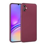 Coverzone Premier Galaxy A05 Uyumlu Silikon Kılıf - Soft ve Pürüzsüz Dış Yüzey, Ultra İnce Yapılı, Esnek Silikon Premier Arka Kapak (MÜRDÜM)