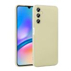 Coverzone Premier Galaxy A05S Uyumlu Silikon Kılıf - Soft ve Pürüzsüz Dış Yüzey, Ultra İnce Yapılı, Esnek Silikon Arka Kapak (Gold)
