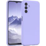 Coverzone Premier Samsung Galaxy S23 Fe Uyumlu Silikon Kılıf, Soft ve Pürüzsüz Dış Yüzey Kapak (Lila)