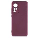 Coverzone Premier Xiaomi Mi 12 İle Uyumlu Kılıf Premier Silikon Kapak Mürdüm