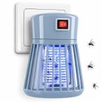 Coverzone Priz Tipi Elektrikli Sinek Öldürücü Lamba, 1W Güç, AC 100-240V Giriş, 600-800V Çıkış Voltajı, İç Mekan Kullanımı İçin Elektrikli Böcek Kontrol Lambası | LTX-01 (Açık Mavi)