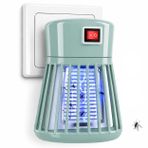 Coverzone Priz Tipi Elektrikli Sinek Öldürücü Lamba, 1W Güç, AC 100-240V Giriş, 600-800V Çıkış Voltajı, İç Mekan Kullanımı İçin Elektrikli Böcek Kontrol Lambası | LTX-01 (Mint Yeşil)
