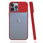 CoverZone Prm Smooth Kırmızı İPhone 13 Pro Max İçin Uyumlu Cep Telefonu Kılıfı