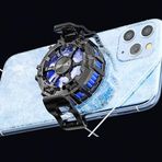Coverzone Profesyonel Kablolu Yarı iletken Şok Buzlama Telefon Soğutucu Fan Hem Magnetic Hem Kıskaçlı Gamer Oyuncu Radyatör Şok Soğutma Fanı Yeni Nesil Teknoloji Soğutma Fanı (J80)