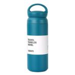 Coverzone Profesyonel Kahve Termosu Paslanmaz Çelik 500ml Termos Suluk Gezi Piknik için Modern Tasarım Ev İş Okul Spor Kullanımına Uygun Su Çay Kahve Çok Amaçlı Kullanım Travel 500 (Lacivert)