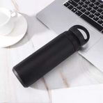 Coverzone Profesyonel Kahve Termosu Paslanmaz Çelik 500ml Termos Suluk Gezi Piknik için Modern Tasarım Ev İş Okul Spor Kullanımına Uygun Su Çay Kahve Çok Amaçlı Kullanım Travel 500 (Siyah)