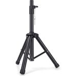 CoverZone Profesyonel Taşınabilir Hoparlör Stant Ayarlanabilir Uzatma 76CM Ila 111CM Pa Dj Kısa Tripod Standı Mini Hoparlör Standı Uyumlu Ekleme Emniyet Pimi Hoparlör Ayak J-01 - Siyah