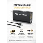 Coverzone PS2 HDMI Dönüştürücü Adaptör 480i 480p 576i Destekli USB Güç Kulaklık Çıkışlı | G300