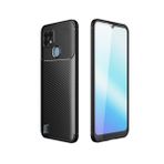 Coverzone Realme C21 ile Uyumlu Silikon Kılıf Kamera Korumalı Karbon TPU Brimstone Ultra Slim Fit Delux Siyah
