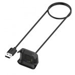 Coverzone Redmi Watch İle Uyumlu Akıllı Saat Şarjı Manyetik Şarj Adaptörü USB Şarj Kablosu Siyah