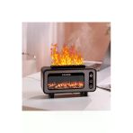 Coverzone Retro Şömine Görünüm Humidifier Buhar Makinesi Nemlendirici Aroma Terapi Difüzör 200 Ml 11x21cm K05