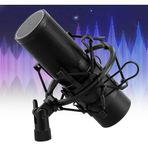 Coverzone RGB LED Profesyonel USB Kondansatör Mikrofon – 24 Bit / 96kHz, Kardioid, Tak-Çalıştır, Tripod Dahil, Podcast, Oyun ve Yayın için | Q9