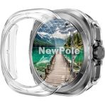 Coverzone Samsugn Galaxy Watch 7 Ultra 47mm Kasa Koruyucu Kılıf Şeffaf – Tam Uyumlu Sert PC Darbeye Dayanıklı Galaxy Watch 7 Ultra ile uyumlu Kapak Akıllı Saat Kılıfı (Şeffaf)