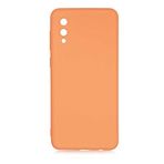 Coverzone Samsung Galaxy A02 İle Uyumlu Kılıf Z-Mara Lansman Vieri Tam Koruma Arka Kapak Kamera Koruma Çıkıntılı Pürüzsüz Yüzey Turuncu