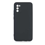 Coverzone Samsung Galaxy A02S İle Uyumlu Kılıf Z-Mara Lansman Vieri Tam Koruma Arka Kapak Kamera Koruma Çıkıntılı Pürüzsüz Yüzey Siyah