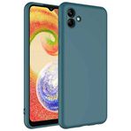 Coverzone Samsung Galaxy A04 İle Uyumlu Kılıf Z-Mara Lansman Vieri Tam Koruma Arka Kapak Kamera Koruma Çıkıntılı Pürüzsüz Yüzey Koyu Yeşil