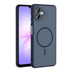 Coverzone Samsung Galaxy A07 İle Uyumlu Kamera Lens Korumalı Kılıf Magsafe Uyumlu Kablosuz Şarj Özellikli Tea Silikon Telefon Kılıfı Siyah