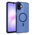Coverzone Samsung Galaxy A07 İle Uyumlu Kılıf Magsafe Manyetik Kablosuz Şarj Uyumlu Galaxy A07 için kilif Z-Babet Mavi