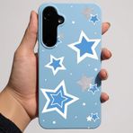 Coverzone Samsung Galaxy A16/A26 İle Uyumlu Yüksek Kalite Özel Tasarım Kadife İç Yüzey Lansman Silikon Premium Telefon Kılıfı-SD02-Bebek Yıldız