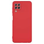 Coverzone Samsung Galaxy A22 4G İle Uyumlu Kılıf Z-Mara Lansman Vieri Tam Koruma Arka Kapak Kamera Koruma Çıkıntılı Pürüzsüz Yüzey Kırmızı