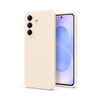 Coverzone Samsung Galaxy A36 İle Uyumlu Kılıf Z-Mara Lansman Vieri Tam Koruma Arka Kapak Kamera Koruma Çıkıntılı Pürüzsüz Yüzey Krem