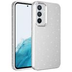 Coverzone Samsung Galaxy A54 ile uyumlu Z-Jelly Kılıf Kamera Korumalı Simli Işılıtılı Renkli Parlak Silikon Kapak-Silver