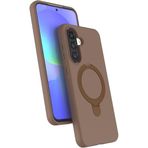 Coverzone Samsung Galaxy A57 ile uyumlu Kılıf MagSafe ile uyumlu Z-Samara Kapak Wireless Şarj Özellikli Stand Olabilen Galaxy A57 kilif Çöl Titanyum