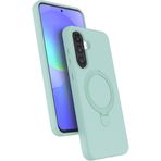 Coverzone Samsung Galaxy A57 ile uyumlu Kılıf MagSafe ile uyumlu Z-Samara Kapak Wireless Şarj Özellikli Stand Olabilen Galaxy A57 kilif Su Yeşili