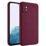 Coverzone Samsung Galaxy A71 İle Uyumlu Kılıf Z-Mara Lansman Vieri Tam Koruma Arka Kapak Kamera Koruma Çıkıntılı Pürüzsüz Yüzey Mor