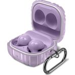 Coverzone Samsung Galaxy Buds 2 Pro Ile Uyumlu Kulaklık Kılıf Fundamental Sert Koruyucu Kılıf Mor