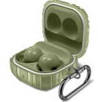 Coverzone Samsung Galaxy Buds 2 Pro Ile Uyumlu Kulaklık Kılıf Fundamental Sert Koruyucu Kılıf Yeşil