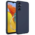 Coverzone Samsung Galaxy M14 İle Uyumlu Kılıf Z-Mara Lansman Vieri Tam Koruma Arka Kapak Kamera Koruma Çıkıntılı Pürüzsüz Yüzey Lacivert
