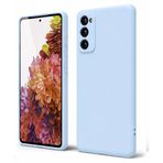 Coverzone Samsung Galaxy S20 Fe İle Uyumlu Yüksek Kalite Özel Tasarım Kadife İç Yüzey Lansman Silikon Premium Telefon Kılıfı-SD03-Bebek Mavisi