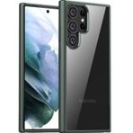 Coverzone Samsung Galaxy S23 Plus ile uyumlu Kılıf Kenarı Renkli Arkası Şeffaf Kamera Korumalı Impact Protectıon Yeşil Kılıf