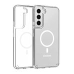 Coverzone Samsung Galaxy S23 Plus İle Uyumlu Kılıf Şeffaf, Wireless Magsafe ile uyumlu Silikon Kapak Samsung Galaxy S23 Plus ile uyumlu Kılıf, Şeffaf