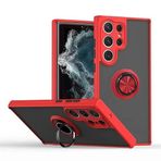 Coverzone Samsung Galaxy S23 Plus ile uyumlu Kılıf Thunder Hux Yüzüklü Kapak Şık ve Dekoratif Model Stand Olabilen 360° Dönebilen Yüzük Aparatı ve Kamera Korumalı Yükseltilmiş Thunder Hux Kapak