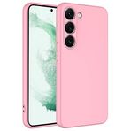 Coverzone Samsung Galaxy S23 Plus İle Uyumlu Kılıf Z-Mara Lansman Vieri Tam Koruma Arka Kapak Kamera Koruma Çıkıntılı Pürüzsüz Yüzey Pembe