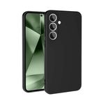 Coverzone Samsung Galaxy S24 Fe İle Uyumlu Kılıf Z-Mara Lansman Vieri Tam Koruma Arka Kapak Kamera Koruma Çıkıntılı Pürüzsüz Yüzey Siyah