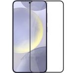 Coverzone Samsung -Galaxy S24 Ultra İle Uyumlu 6D Anti-Statik Özellikli Siyah Kenarlı Çizilmez Ekran Koruyucu Temperli Ekran Koruma