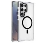 Coverzone Samsung Galaxy S25 Ultra İle Uyumlu Bella Magsafe Kablosuz Şarj Destekli Telefon Kılıfı Kamera Lens Koruma Çıkıntılı- Siyah