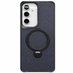 Coverzone Samsung Galaxy S26 Ultra ile uyumlu Kılıf Karbon Fiber Görünümlü Magsafe ile uyumlu Stand olabilen Yet Case Tam Kaplayan Gövde Koruyucu Telefon Kılıfı Siyah