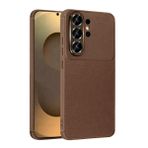 Coverzone Samsung Galaxy S26 Ultra ile Uyumlu Silikon Kılıf TPU Negro Silikon Ultra Slim Fit Kılıf Galaxy S26 Ultra İle Uyumlu Karbon Delux Kılıf (Kahverengi)