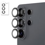 Coverzone Samsung Galaxy S26 Ultra İle Uyumlu Yüksek Kalite Kolay Kurulum Aparatlı Safir Çizilmeye Ve Darbelere Dayanıklı Şık Kamera Lens Koruyucu Cam CS-1 Siyah