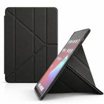 Coverzone Samsung Galaxy S9 FE Plus Kılıf Kalem Koyma Bölmeli Stand Olan Uyku Modlu Suni Deri, Yarı transparan Silikon Arka Yüzey ergonomik yapılı, Attravtive Smart Cover Siyah