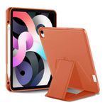 Coverzone Samsung Galaxy Tab A9 SM-X110 ile uyumlu Kılıf Lüks Kadife İç Kaplamalı Galaxy Tab A9 SM-X110 Suni Deri, Mıknatıslı V- Stand Tablet Arka Kapak (Turuncu, Samsung Galaxy Tab A9 SM-X110)