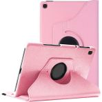 CoverZone Samsung Galaxy Tab S7 Plus T970-T976 360° Rotating Stand Tablet Kılıfı Koyu Pembe