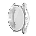 Coverzone Samsung Galaxy Watch 6 ile Uyumlu 44mm Tam Kapatan Çerceve Önü Kapalı Tasarım Silikon Kılıf Çerçeve Darbe ve çiziklere Karşı Koruma (Gümüş)