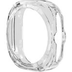 Coverzone Samsung Galaxy Watch Ultra ile Uyumlu Silikon Kasa Ekran Koruyucu Önü Açık Çerceve Pc Kasa Koruma Silikon Çerçeve - Şeffaf