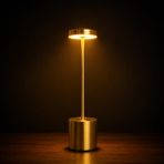 Coverzone Şarjlı LED Masa Lambası – 3 Işık Sıcaklığı ve Parlaklık Ayarı, Dokunmatik Kontrol, Yüksekliği 34.5 cm, Alt Tabanı 8 cm – Şık ve Modern Tasarım, Kullanım Kolaylığı | YMN-8